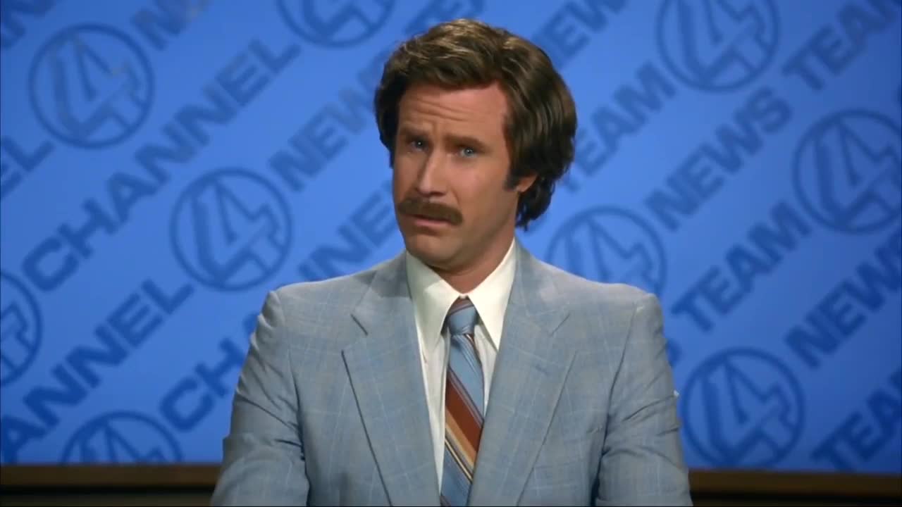 Biden goes full Ron Burgundy with the teleprompter. 🤣