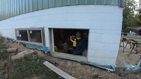 Installing the Last 2 windows and more insulation