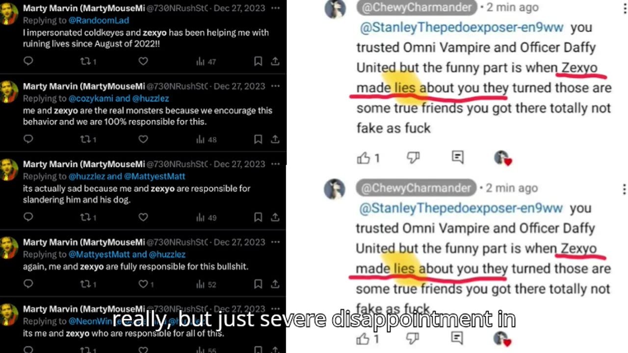 me and my freinds and mom call out a bunch of losers for slander