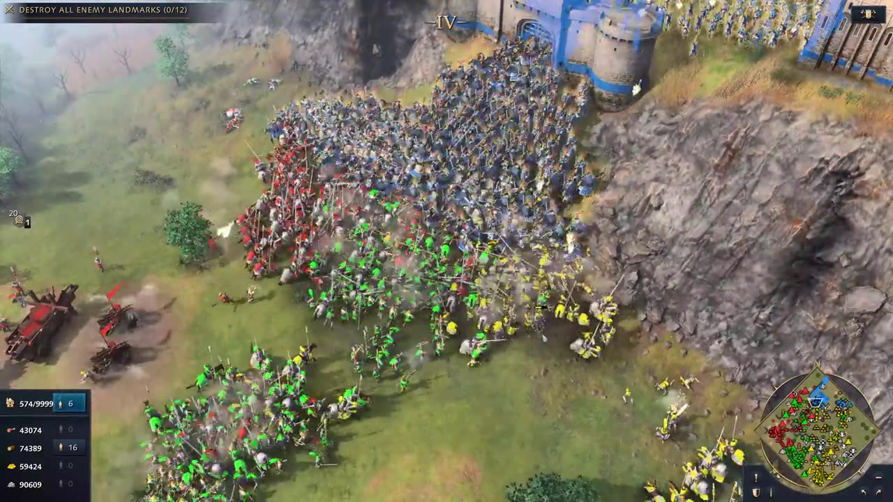 Age of Empires 4 - MASSIVE HILL DEFENSE | Amazing Game