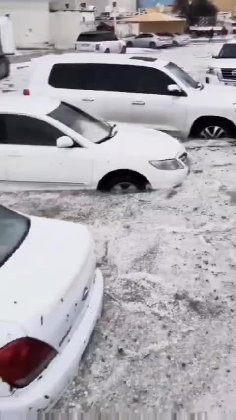 Massive Hail Storm In Dubai?????