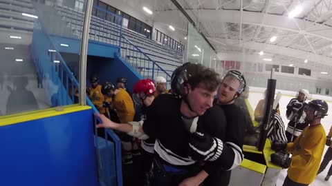 Beer league Hockey Fight