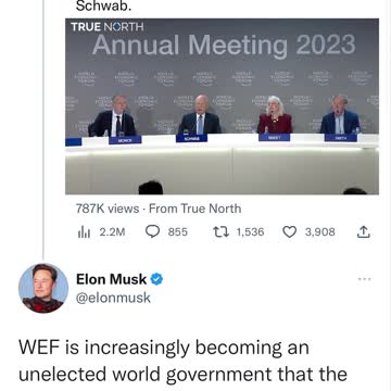 WEF > unelected world government that the people don’t want