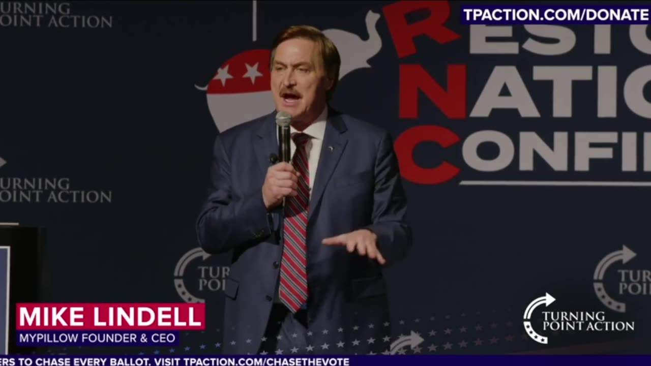 Mike Lindell and Cause of America at Turning Point USA Event in Las Vegas January 2024