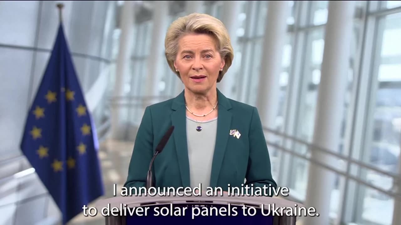 The Italian energy company ENEL will donate 5,700 solar panels to Ukraine.