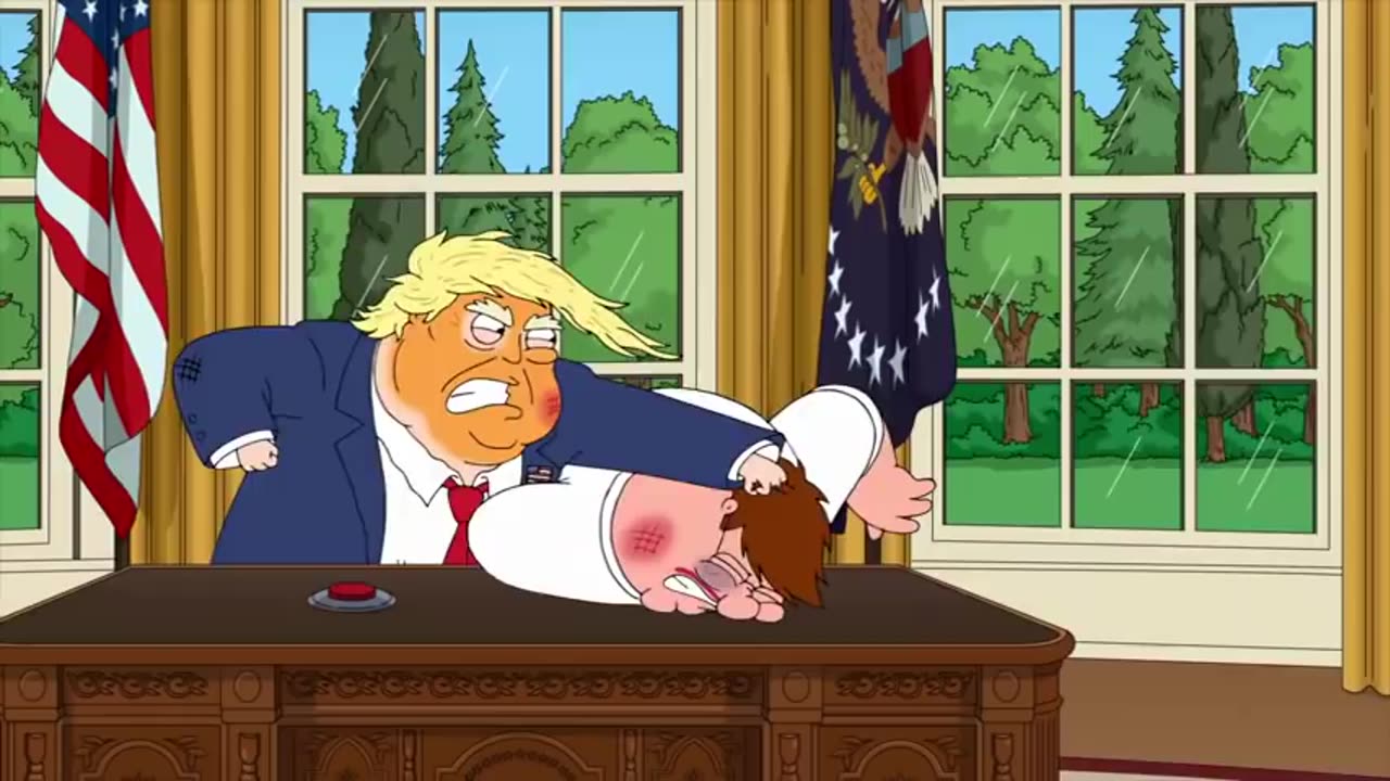 Donald Trump Vs Peter Griffin Full Fight(Family Guy Season17 Episode11)