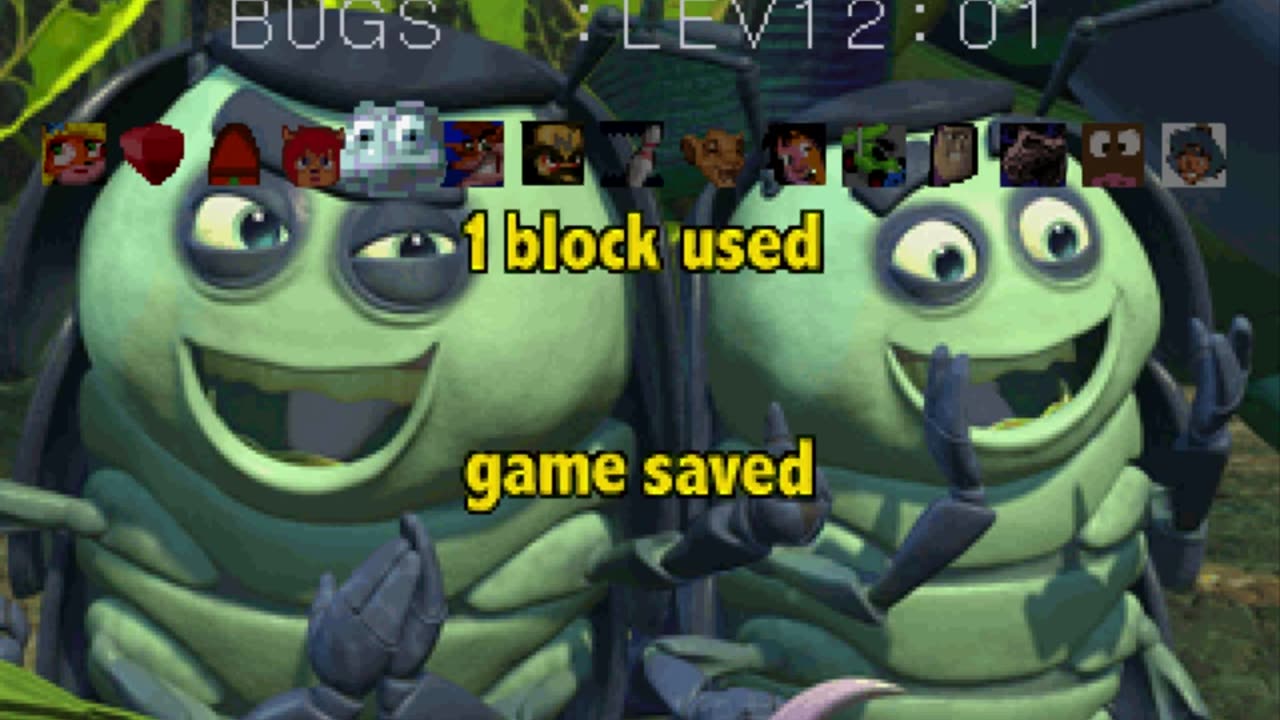 LET'S PLAY A - BUGS LIFE - LEVEL 12 / BECOME A HERIO YOU NEED TO DEFEAT MALT THE GRASSHOPER!