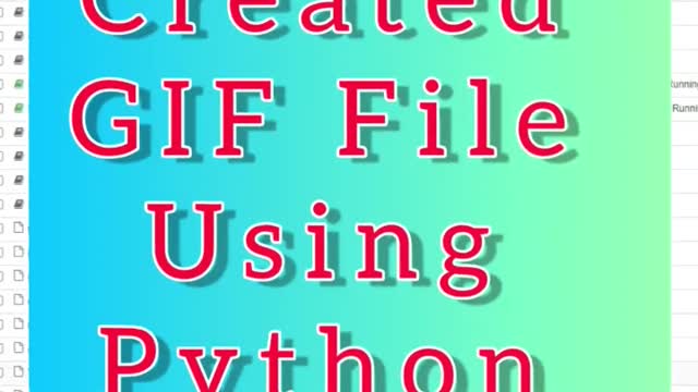 Creating an Animated GIF with Python