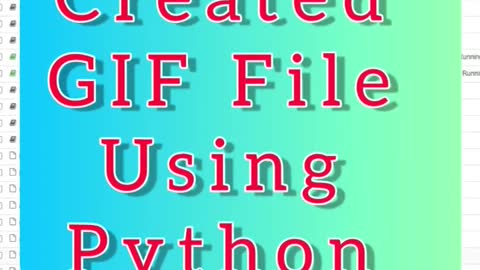 Creating an Animated GIF with Python