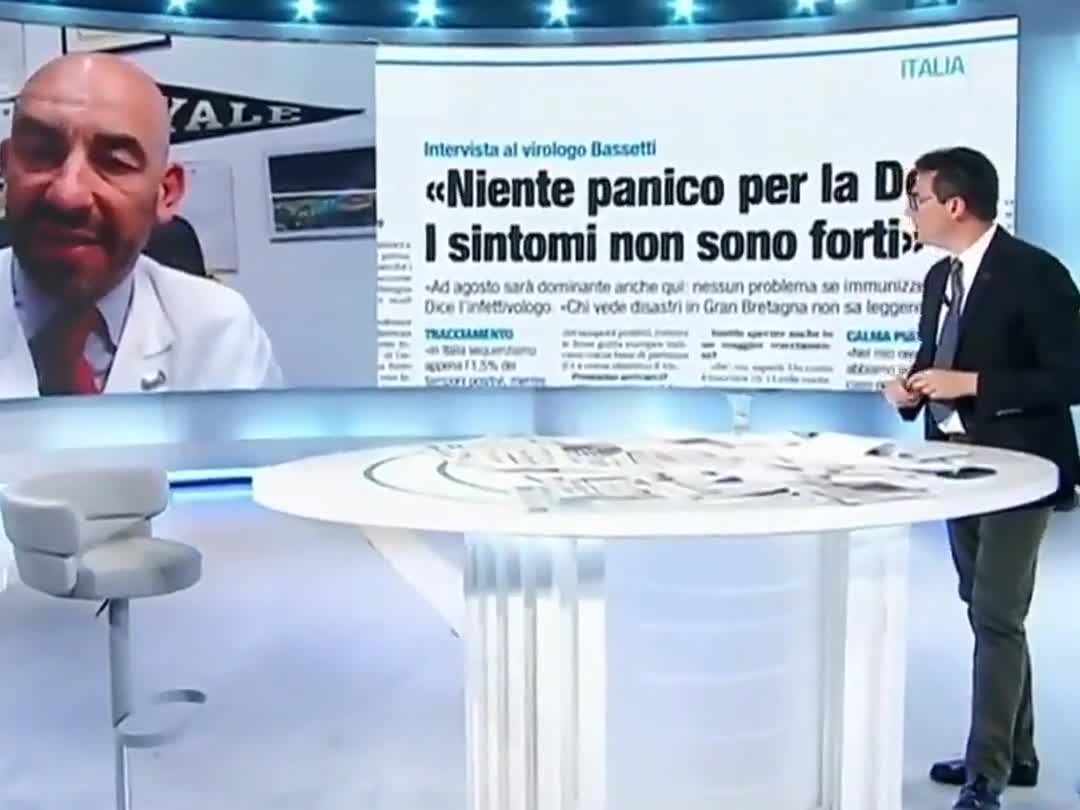 Bassetti, la variante Delta é un raffreddore, é bene terrorizzare la gente per indurla a vaccinarsi