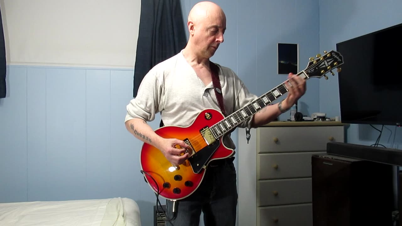 279 Epiphone Les Paul a Improvisation musicale.