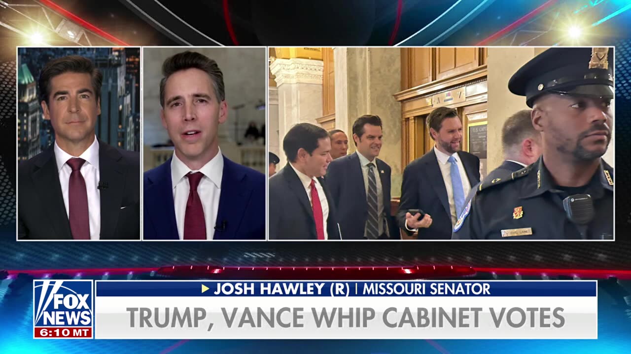 Sen. Josh Hawley compares 'slander' of Matt Gaetz to Brett Kavanaugh 'Let the guy speak!'