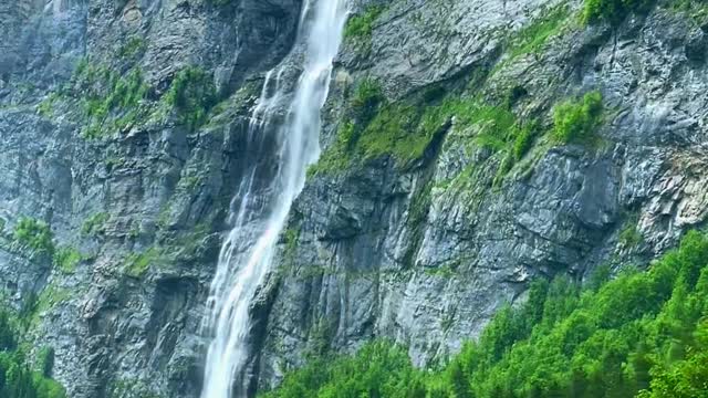 Beautiful Waterfall.. - - - - - -📍Stechelberg🇨🇭