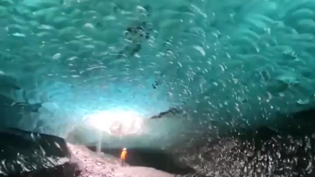 Ice cave in Iceland 🇮🇸🧊