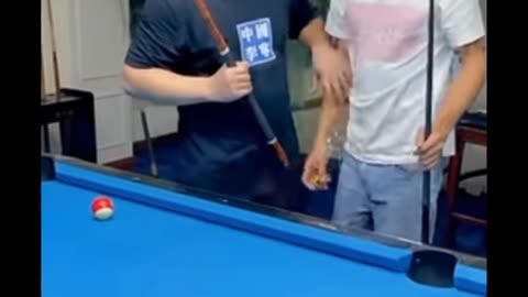 Funny pool game video