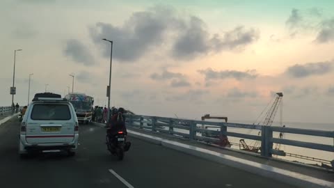 Evening at Pamban Bridge