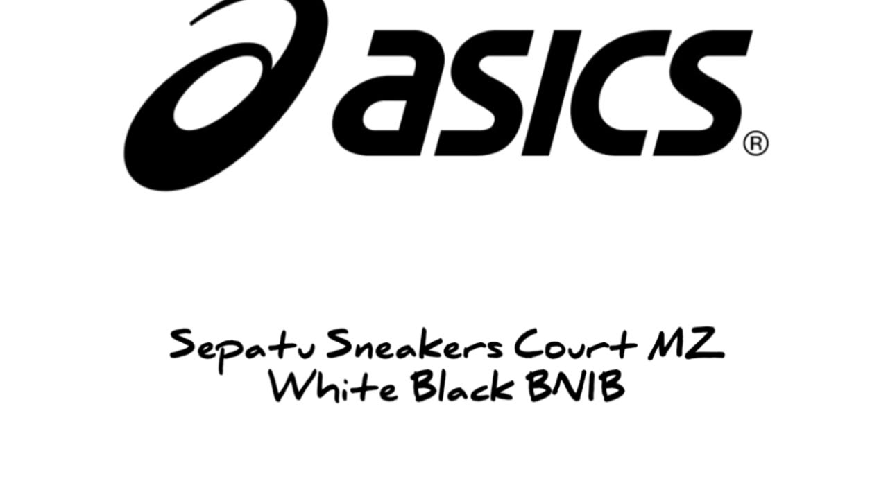 Sepatu Sneakers Court MZ White Black BNIB