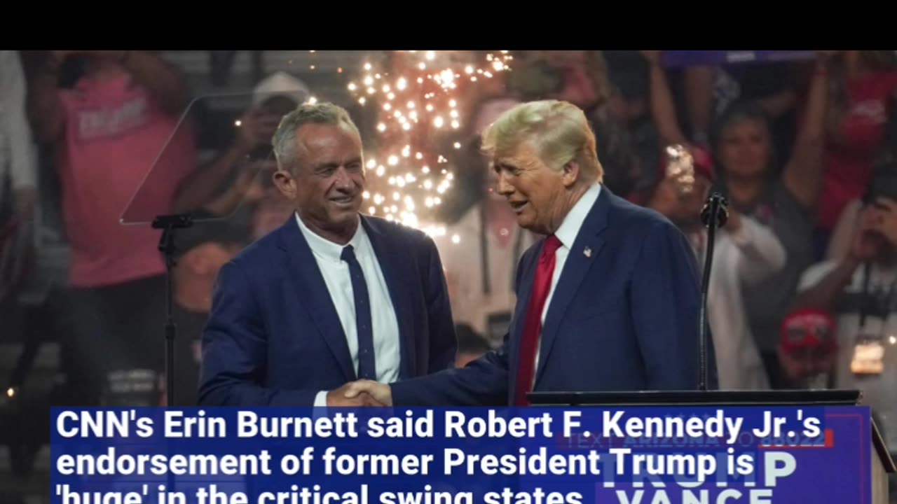 HUGE CNN's Erin Burnett Reacts to RFK Jr. Endorsing Trump