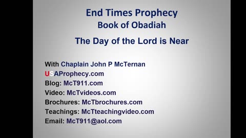 Book of Obadiah and the Israeli War