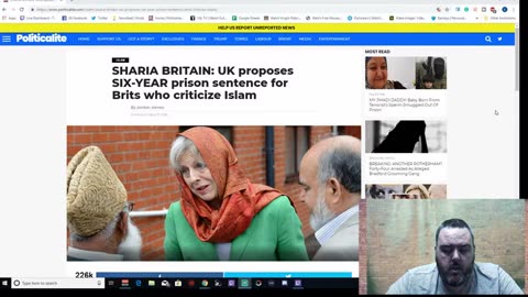 Uk proposed a 6 year prison sentence for criticize islam in 2019