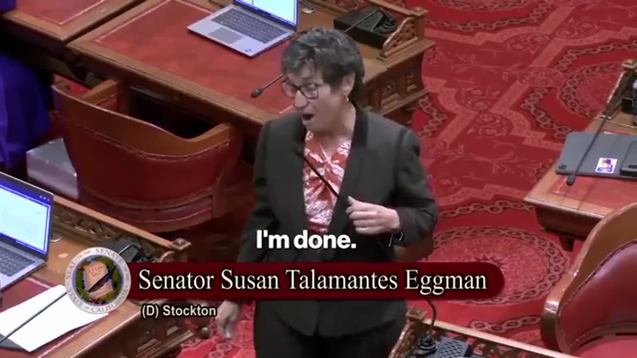 "I'm Done" - California Democrat Senator ADMITS Her Party Is Protecting Pedophiles