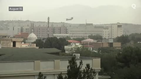 Frenzy of Helicopters Over U.S. Embassy As The Taliban Enters Kabul