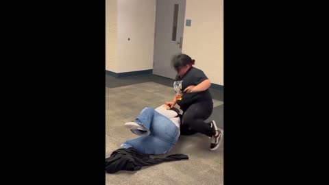 What？ Teacher Offers Big Fat Student Some Food To Stop Her From Beating Another