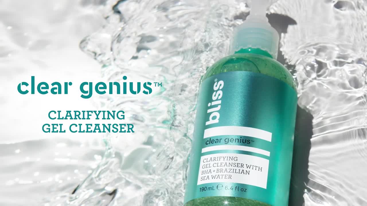 Bliss Clear Genius Clarifying Gel Cleanser | With BHA + Brazilian Sea Water