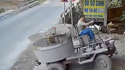 Chinese Builder is Pouring Cement Then This Happens Next