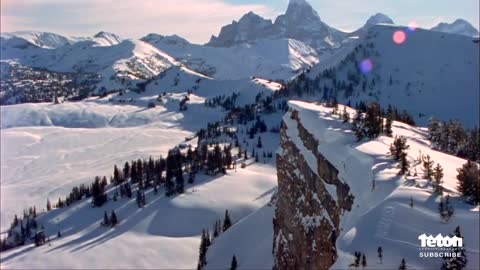 World Record Ski Jump - 255 Foot Cliff