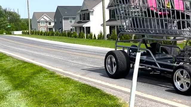 Special car for monthly shopping at supermarkets