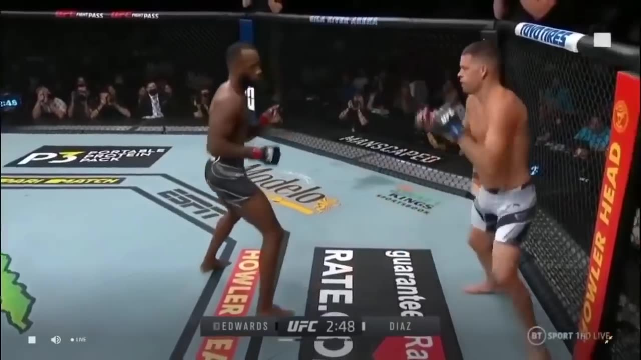 Nate Diaz vs Leon Edwards - Full Fight Highlights!