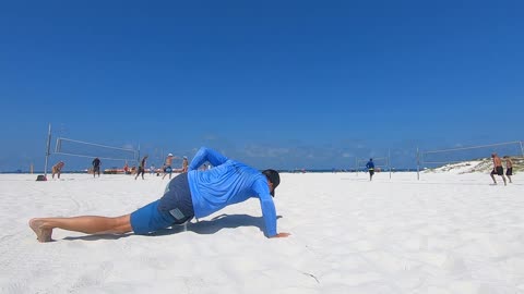 One-arm push up. Alternating!