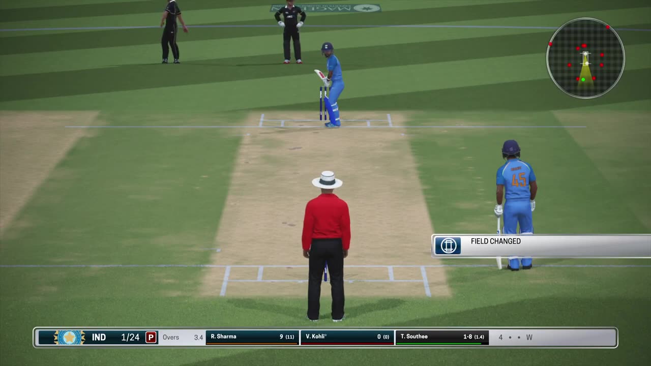 India vs New zealand 3rd match world cuplive gameplay