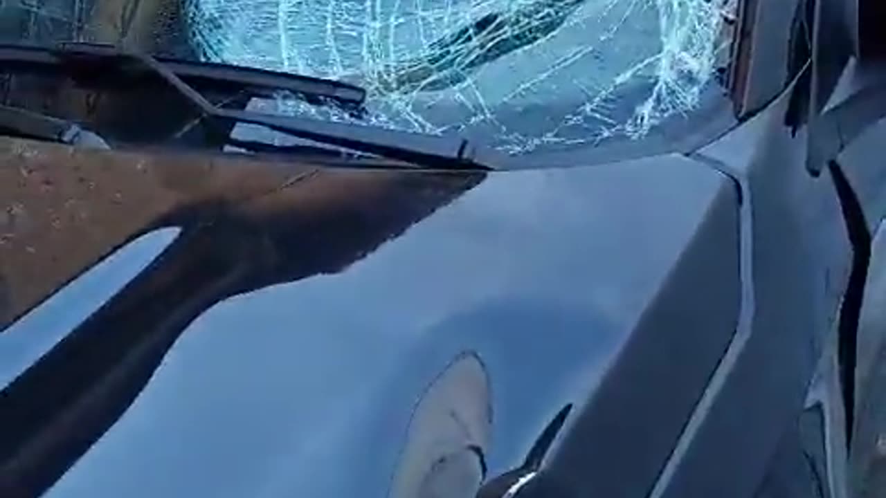 Vídeo mostra estado do carro que atropelou Kayky Brito