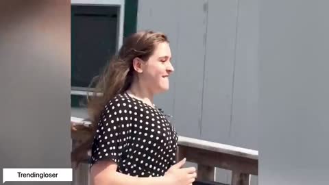 Beautiful girl fallen