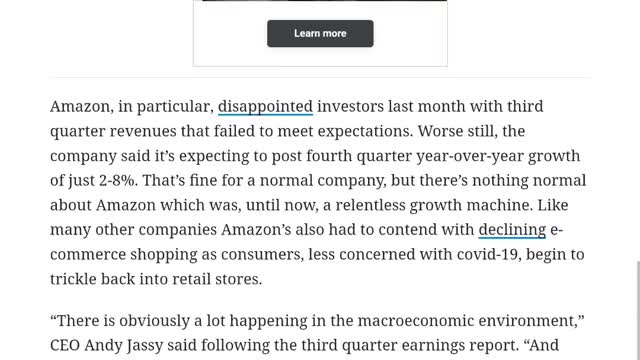 Anazon lost $1 trillion