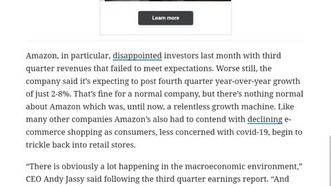 Anazon lost $1 trillion