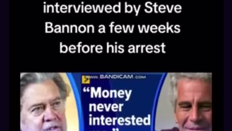 When will Steve Bannon release the Jeffrey Epstein interview?