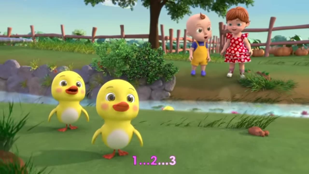 Five little duckies#kids song