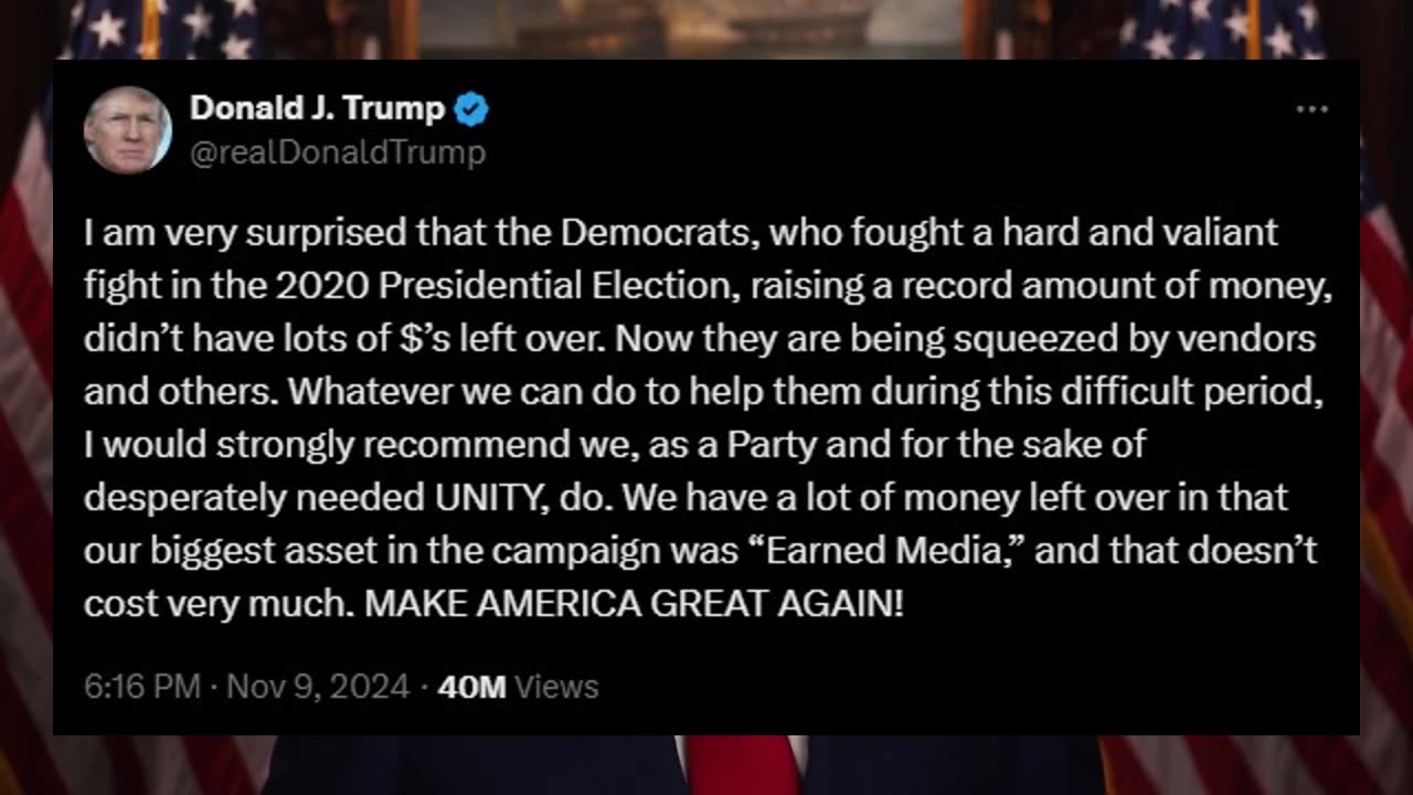 Trump Offers to Pay for Kamala's Debt