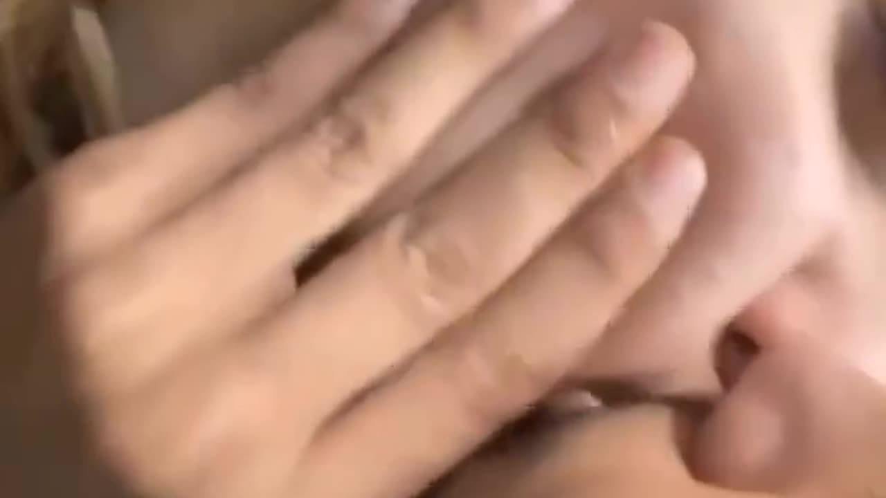 Husband and wife lovely kiss