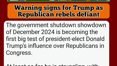 Warning signs for Trump as Republican rebels defiant