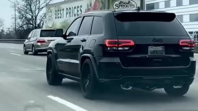 Black Jeep srt trackhwak video 🙏 carsonly