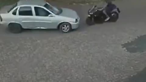 Biker Needs To Go To Church After This
