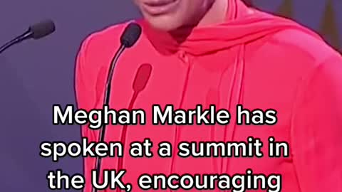 Meghan Markle hasspoken at a summit inthe UK, encouraging future young leaders