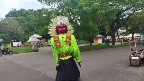 ondel ondel traditional mask from Indonesia