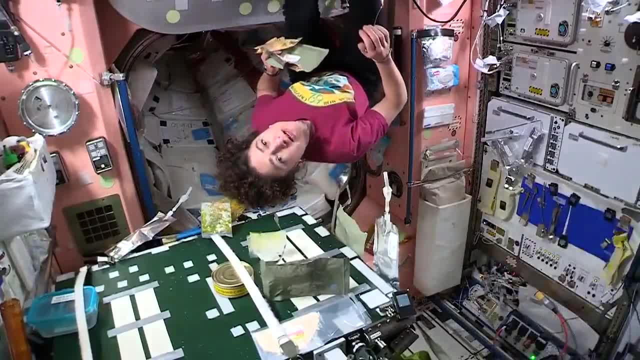 'Space makes eating a lot more fun!' Astronauts explain food prep