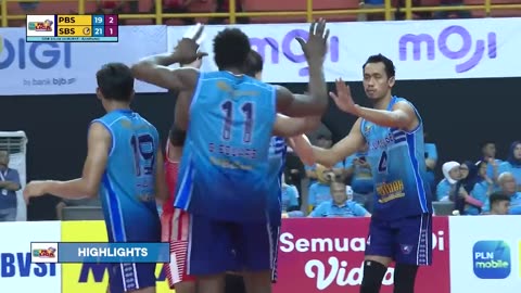 Surabaya BIN Samator VS Palembang Bank SUMSELBABEL (2-3) - Highlight PLN Mobile Proliga Putra 2023