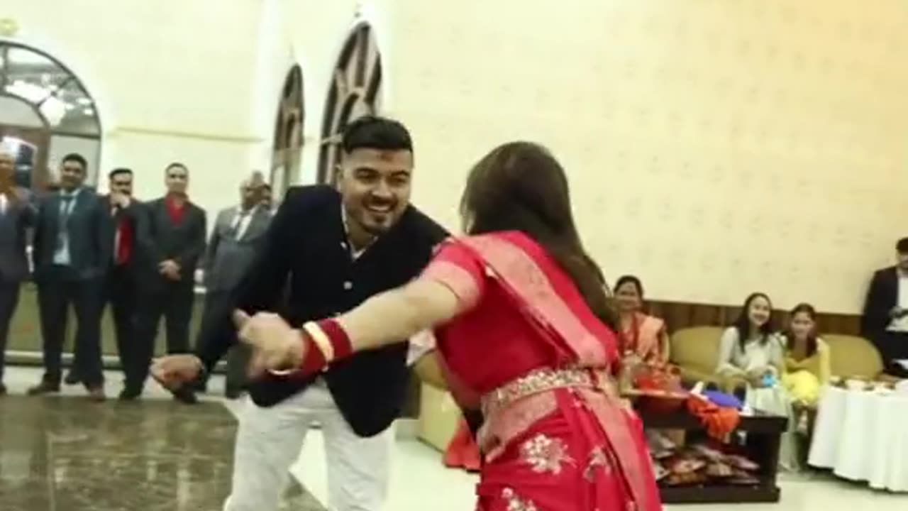 Married couple beautiful dance